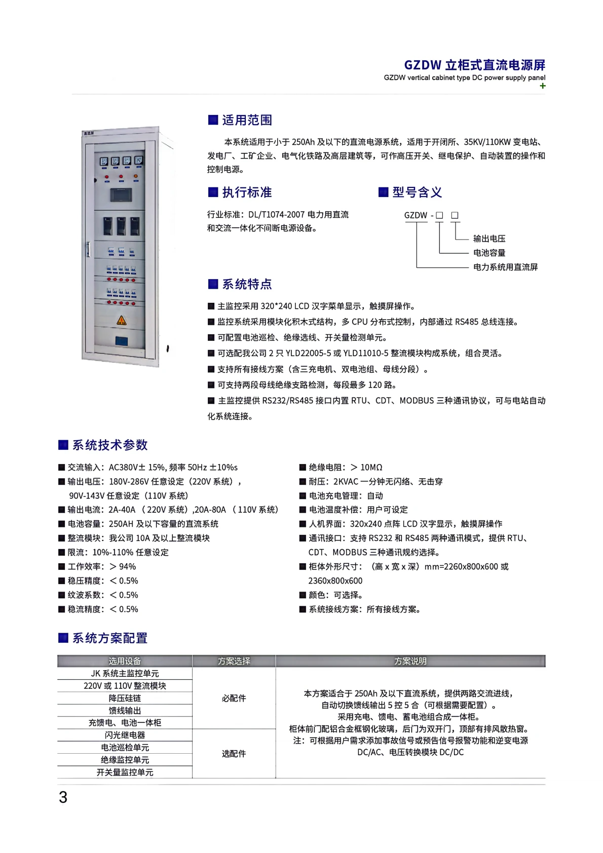 GZDW壁挂式直流电源箱